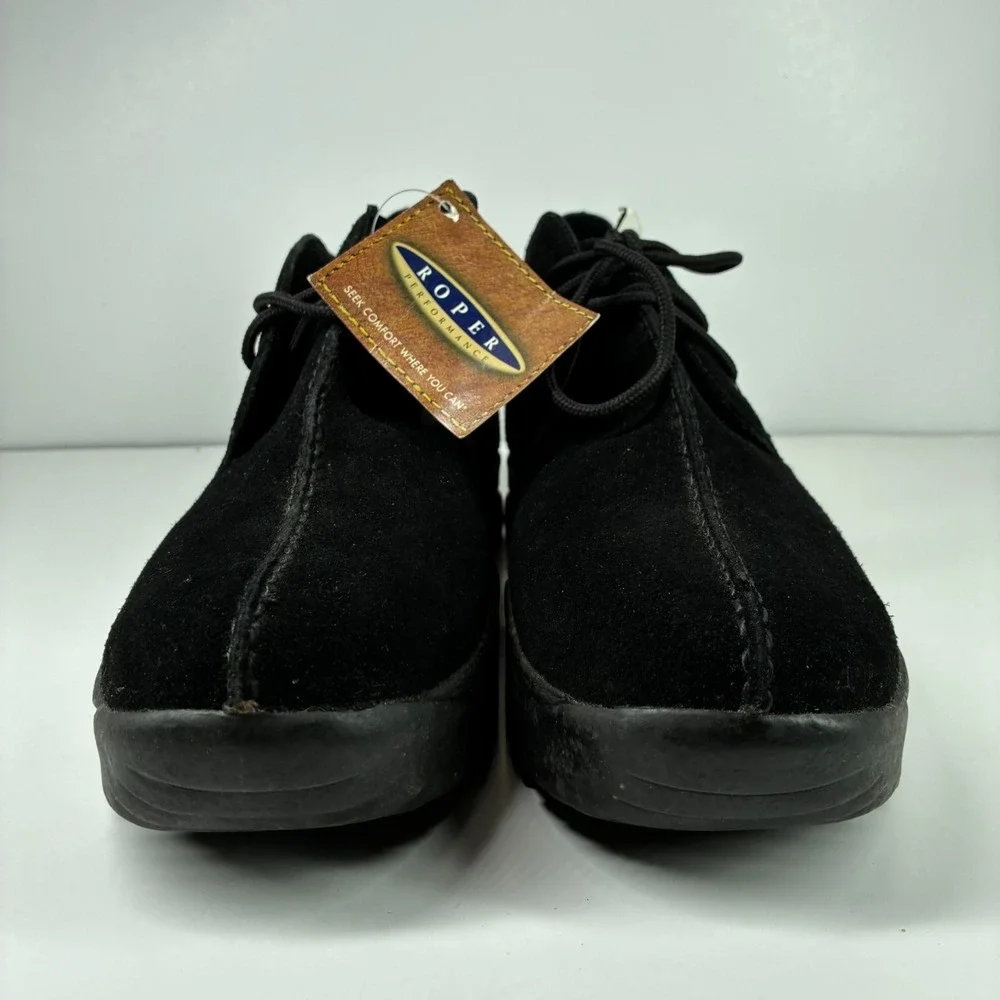 Roper Performance Men's 12 Black Suede Lace-Up Split Toe Chukka Boots 20-602-421